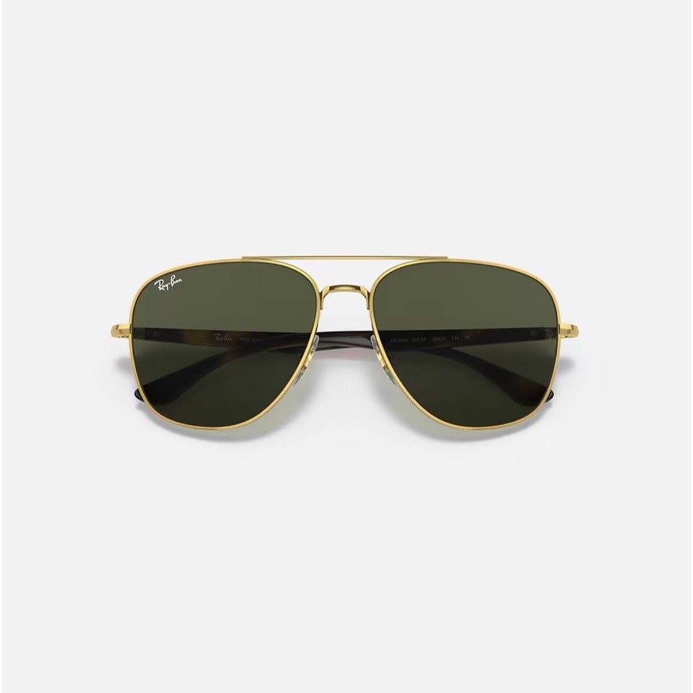 Updated aviator style. Stronger arms  No scratches,in excellent condition RB3683